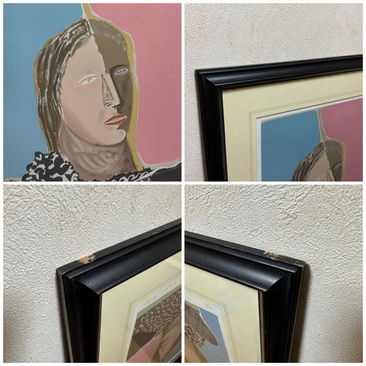 95部限定！林敬二 おんな リトグラフ 額装