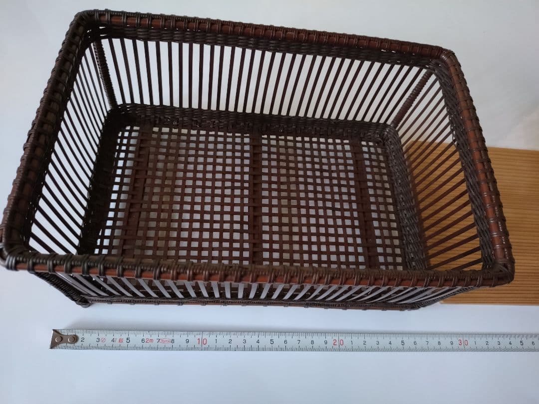 3 竹組透し篭 茶道具 篭 籠　 安藤竹良斎　共箱