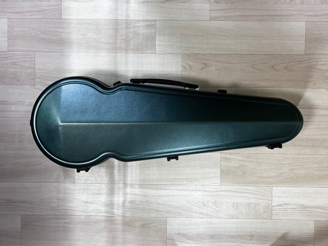 カーボンファイバービオラケース軽量、ダークグリーン、新品未使用、送料無料