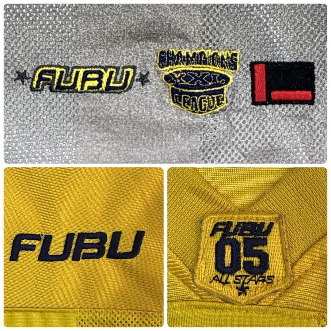 FUBU フブ 両面刺繍 3XL ゲームシャツ ユニフォーム 古着 ヒップホップ