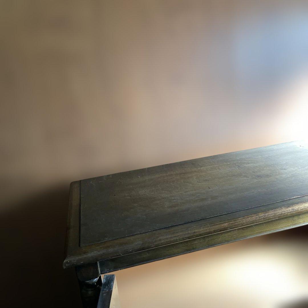 25日迄　ヴィンテージ　アンティーク　レトロ　木製モザイクガラス扉　キャビネット