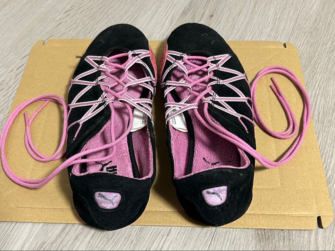 PUMA レースアップバレエシューズ 24.0cm