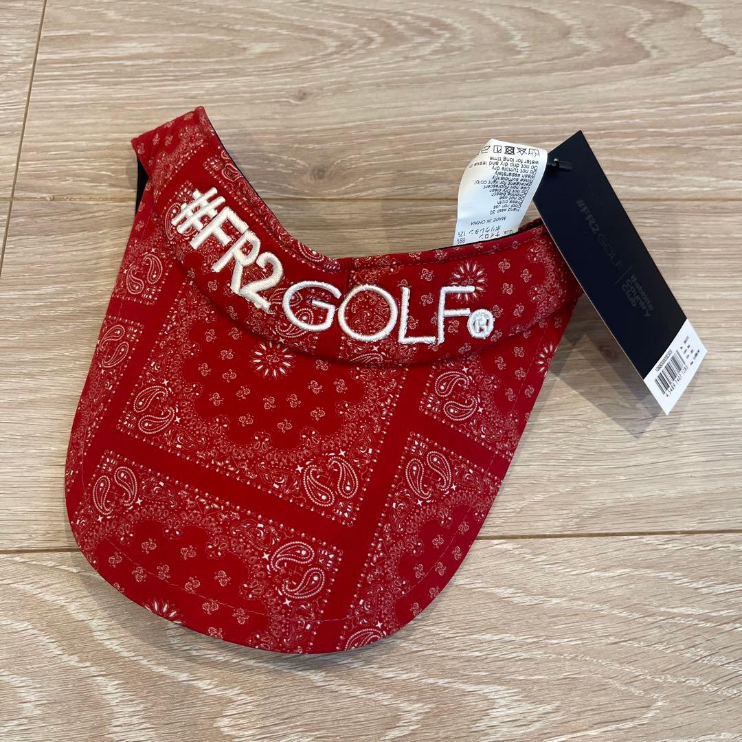 【最終値下げ】FR2GOLF ペイズリー柄 サークルロゴワンピース サンバイザー