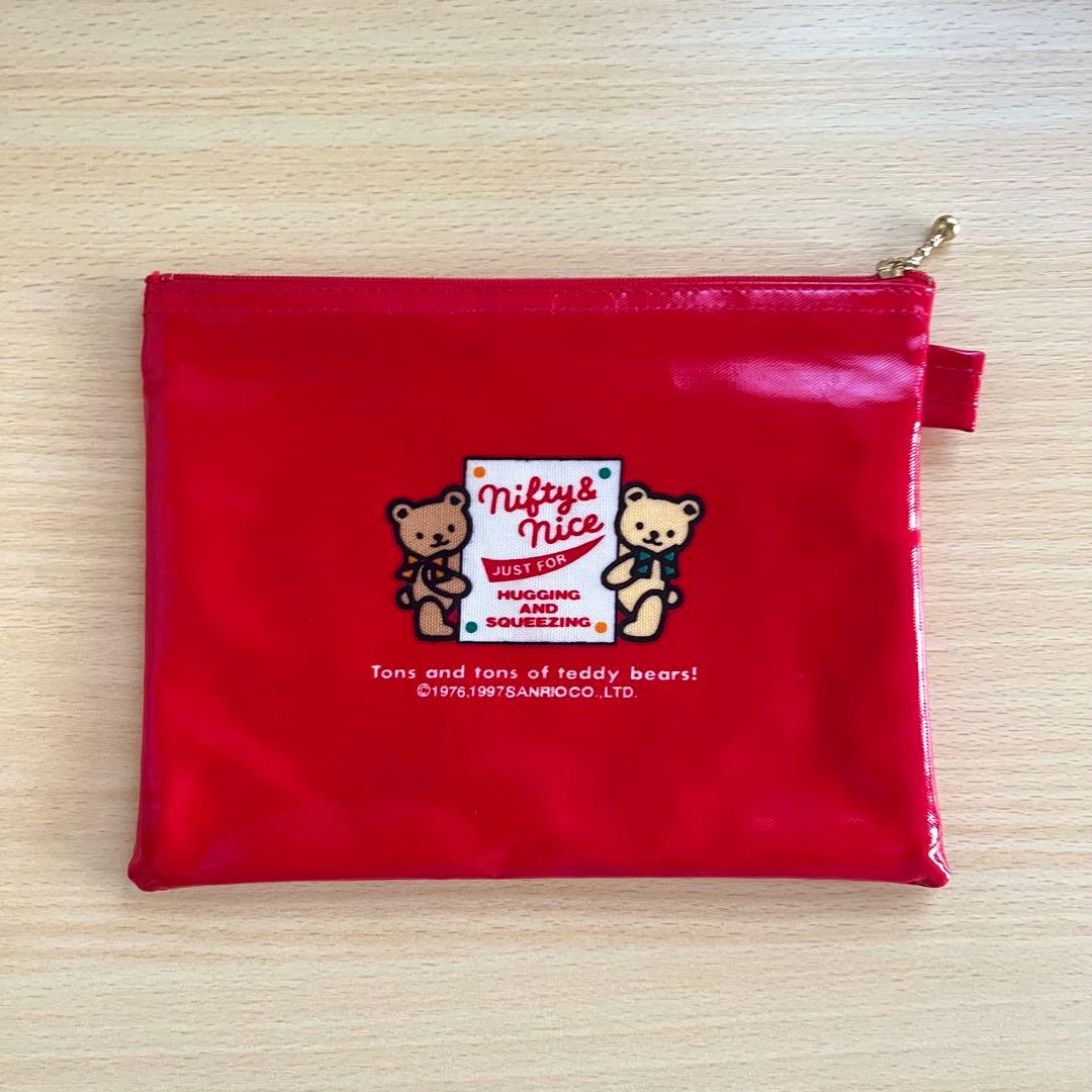 【超激レア！】平成レトロ！1997年 ハローキティ ポーチ　ケース　赤