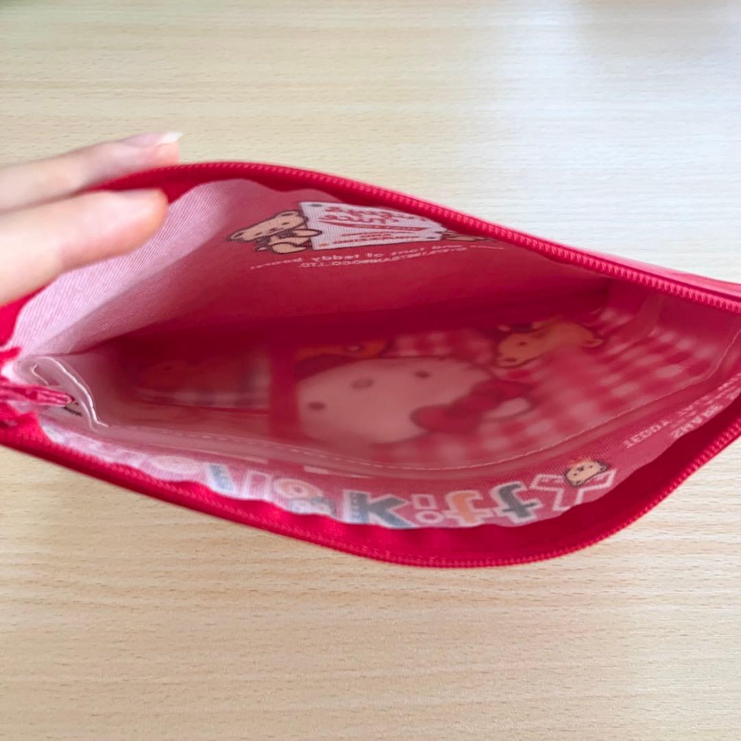 【超激レア！】平成レトロ！1997年 ハローキティ ポーチ　ケース　赤