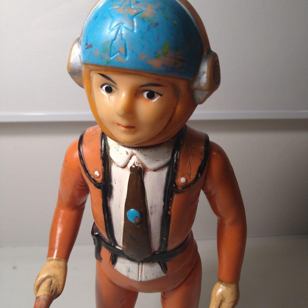 マルサン　ハヤタ隊員　当時物　ブルマァク最安値ウルトラマン怪獣ソフビ