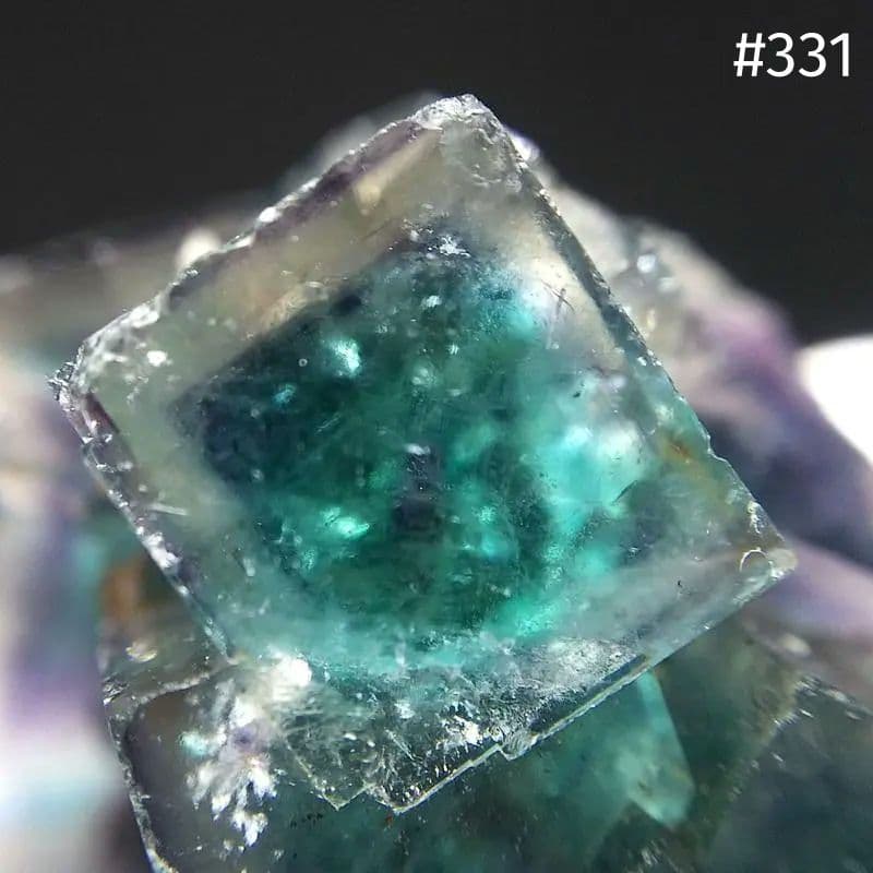 331 オコルス鉱山 フローライト クリア×ブルーグリーン 蛍石