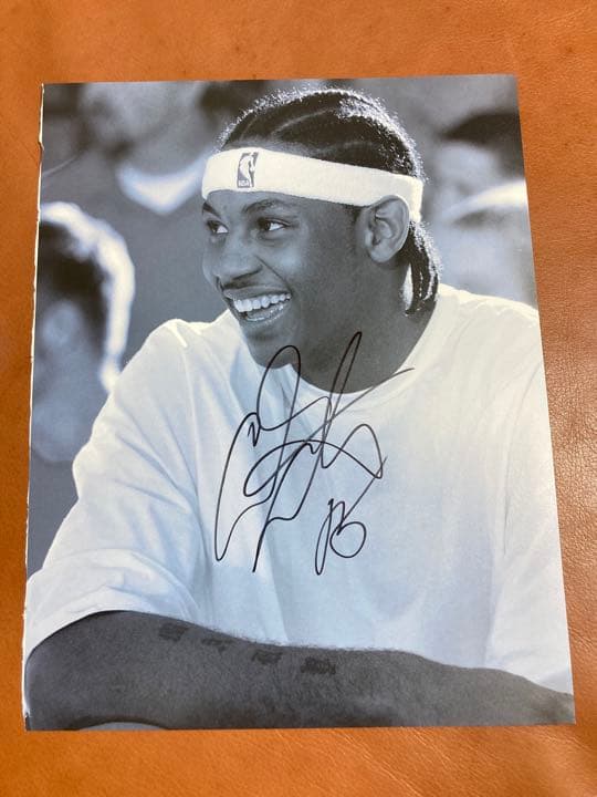 NBA Carmelo Anthony サイン入り写真