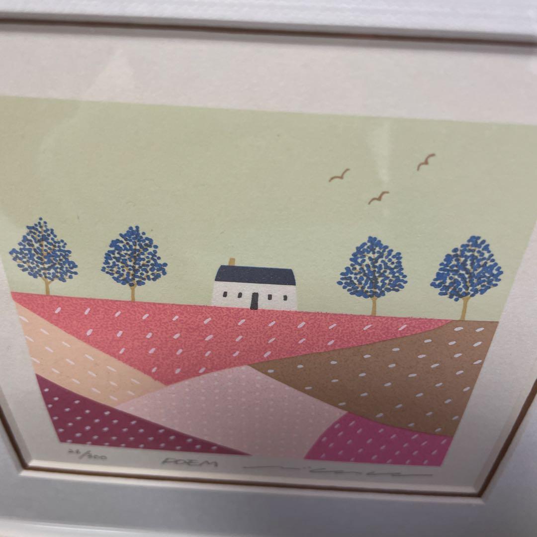 POEM、渡辺美香子作、フレーム付き、風景画