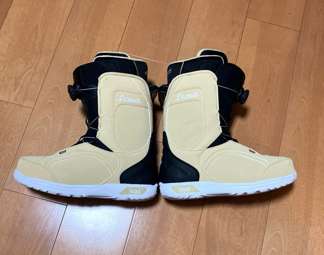 【着用1度のみ】HEAD ヘッド　BOA スノーボードブーツ　ボア　靴　27