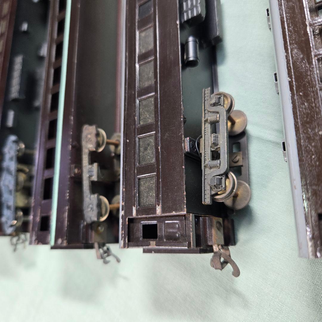 HO金属製客車6両(Aセット)。ジャンク品。