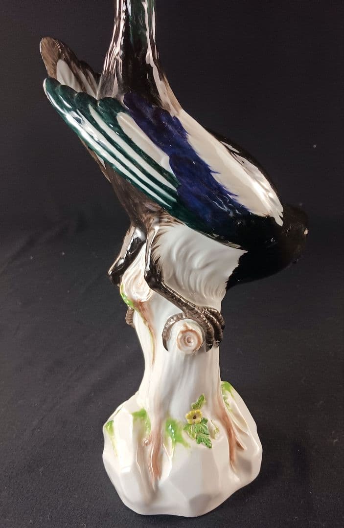 Y2020-2 マイセン 19世紀 カササギ 置物 フィギュリン ケンドラー原型