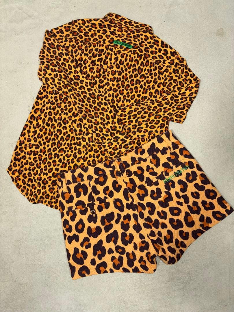 （超美品）パーリーゲイツ、レオパード柄、ヒョウ柄シリーズ、セットアップ、サイズ0