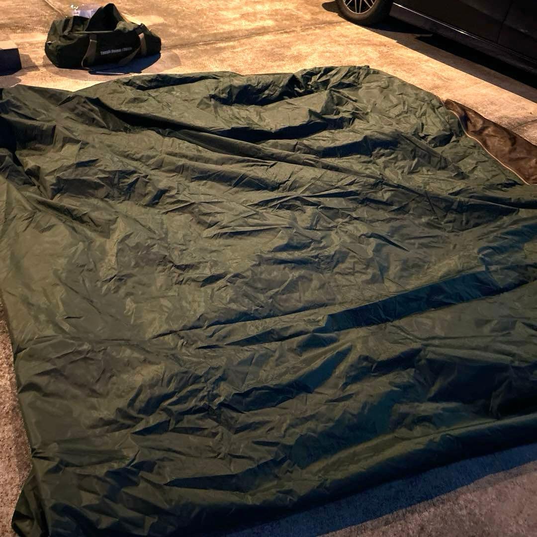 【美品】タフドーム 3025 スターターセットにポール付き　グリーン