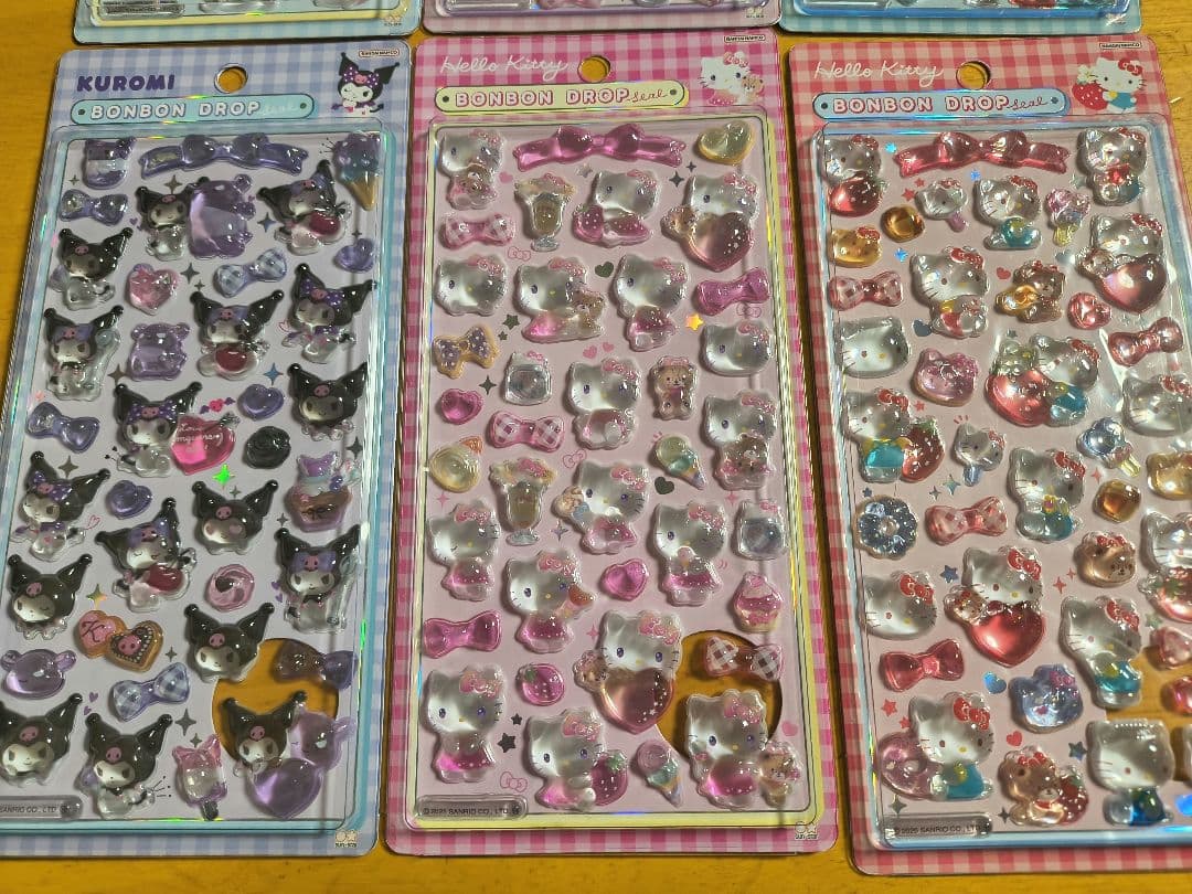 サンリオ　Sanrio　ボンボンドロップシール　6枚セット　第2弾
