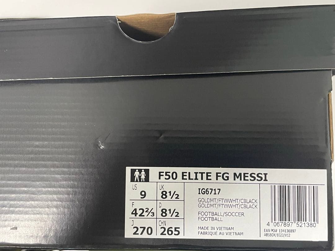 オマケ付き　メッシ　金　F50 ELITE FG MESSI 27.0
