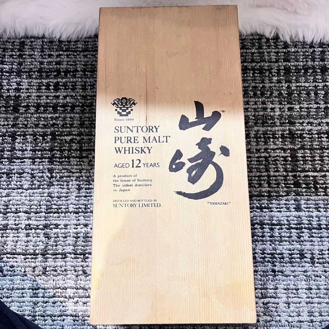 木箱　サントリー　山崎 12年 ピュアモルトウイスキー 750ml