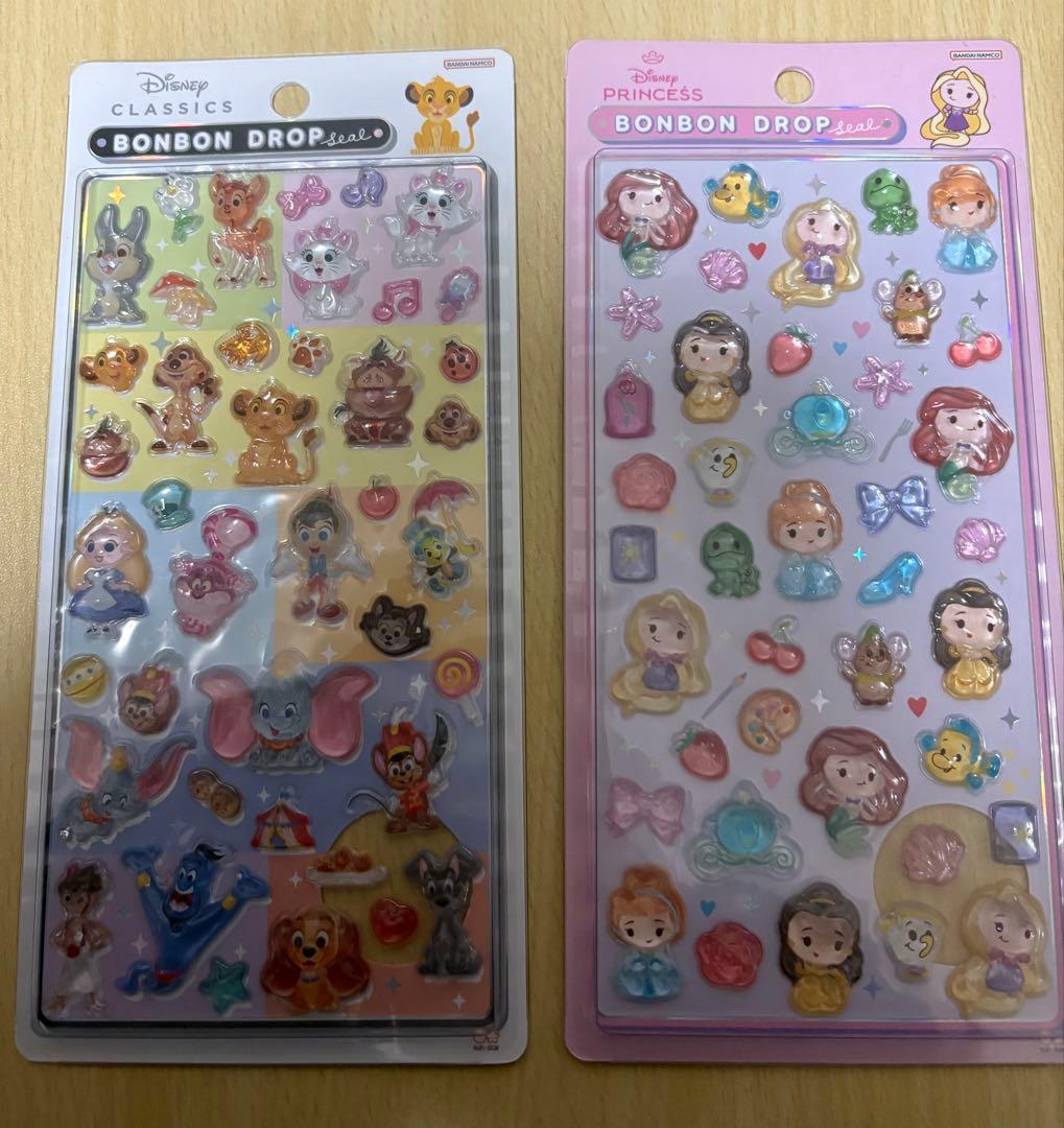 【正規品】ディズニー ボンボンドロップシール2枚セット