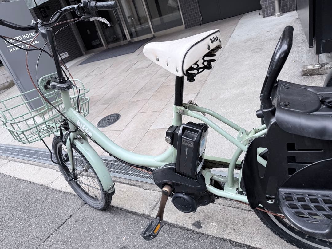 大阪府　子供乗せ　ブリヂストン　 電動アシスト自転車 チャイルドシート付き