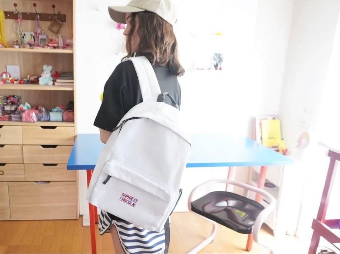 アイドル BACKPACK WHITE Sophie et Chocolat