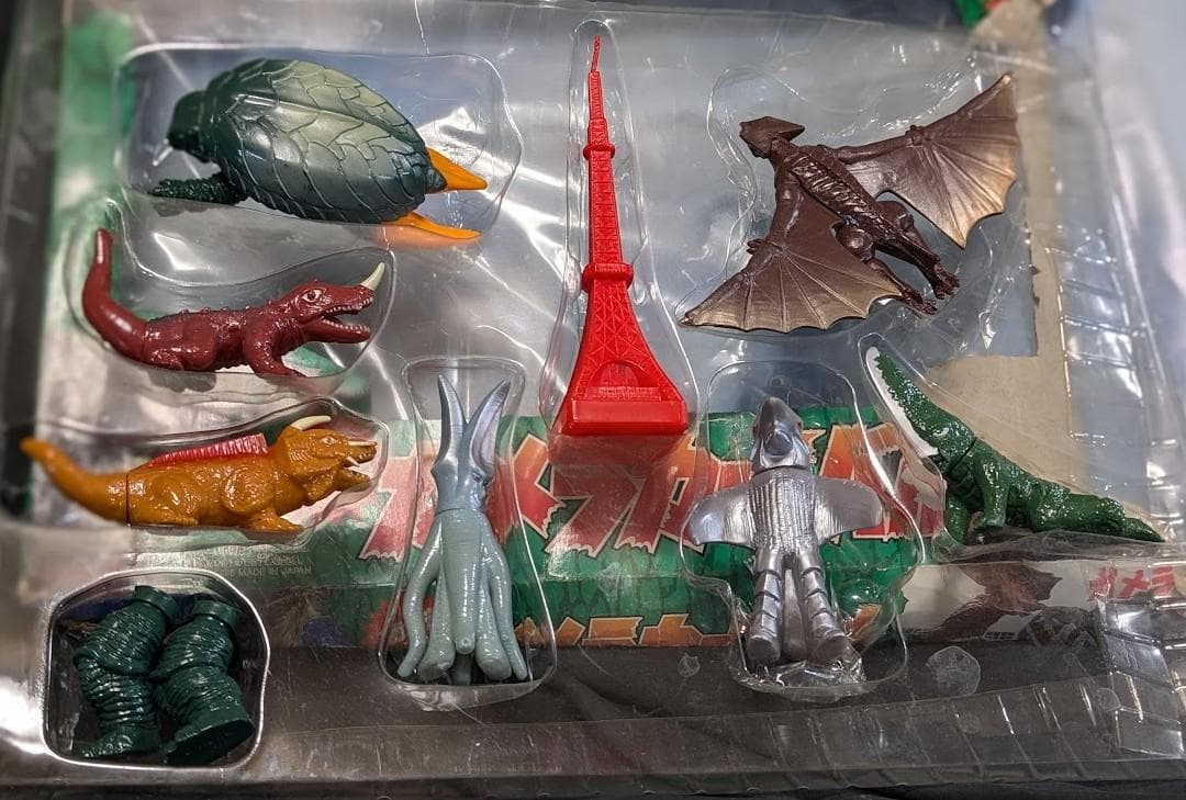 ガメラ復活カーニバル（バンダイ）ミニサイズ ソフビフィギュア７体セット箱付