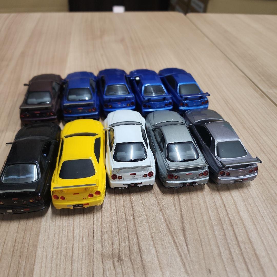 スカイラインGT-R R34ミニカー10台セット