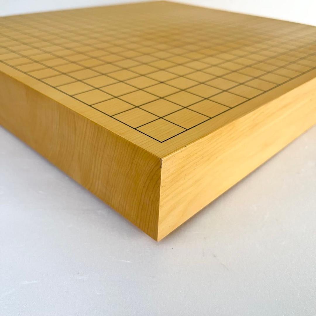 【美品】卓上囲碁盤　本榧　2寸　天地柾目　高級天然木　ハギ4枚造り　特撰　6㎝