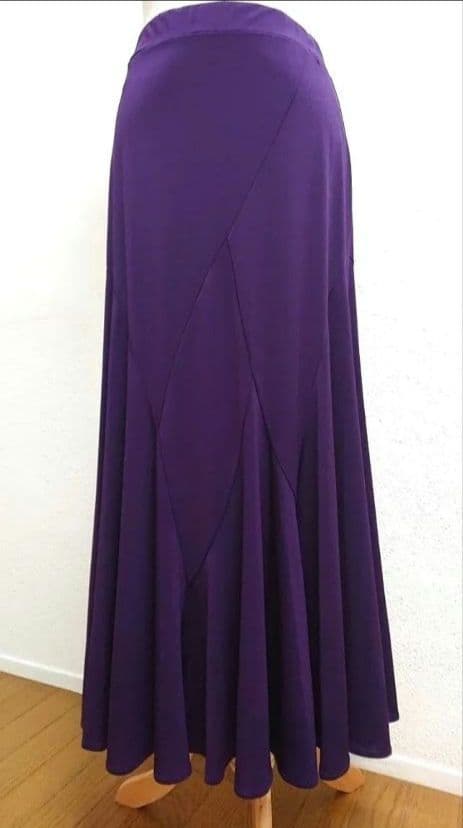 SALE☆チャコット　社交ダンス　スカート　L　紫 ダンス 定価42900円