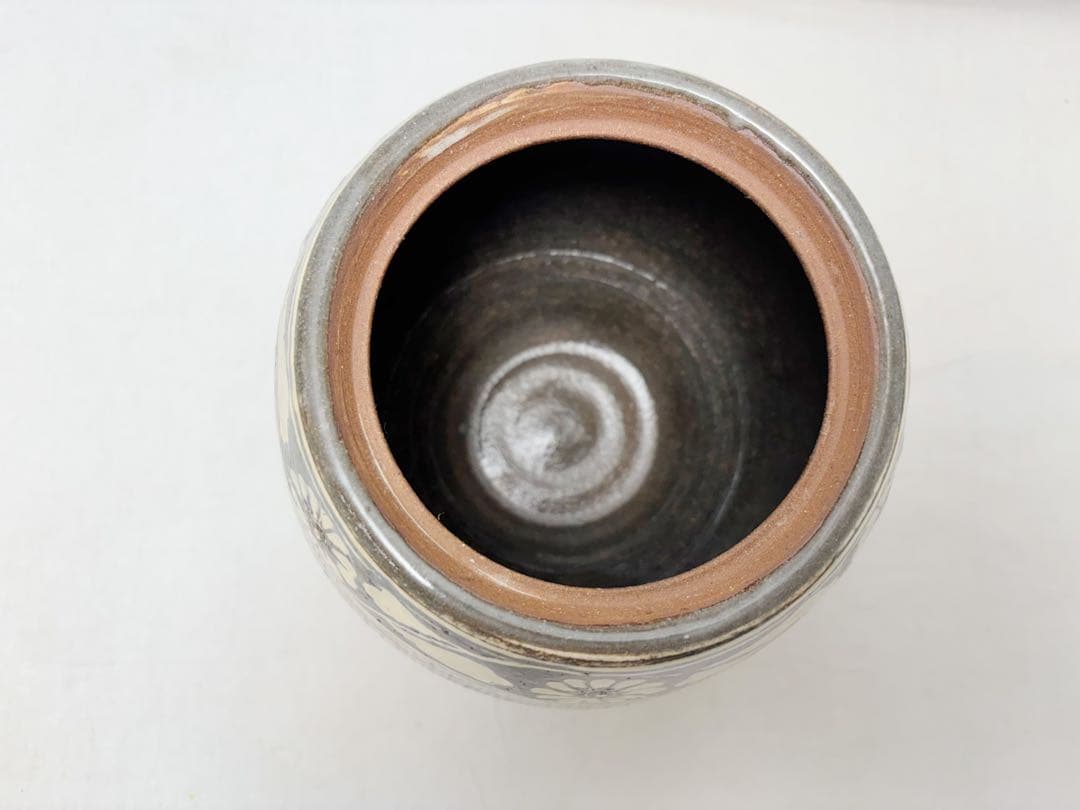 未使用 茶道具 平安 祥雲作 三嶋芋頭 水指 陶印 水差し 茶器 共布 共箱