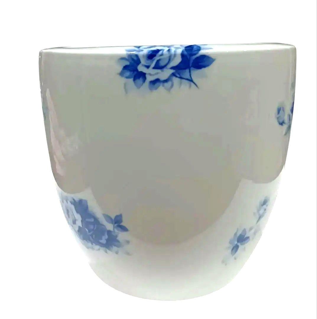 オールドノリタケ　火鉢　ブルーローズ　①