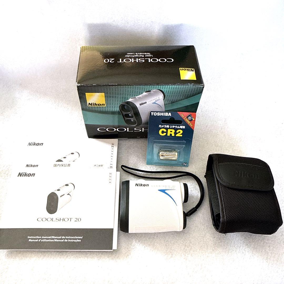 美品＊ Nikonクールショット 20 レーザー距離計 ゴルフ 新品電池付
