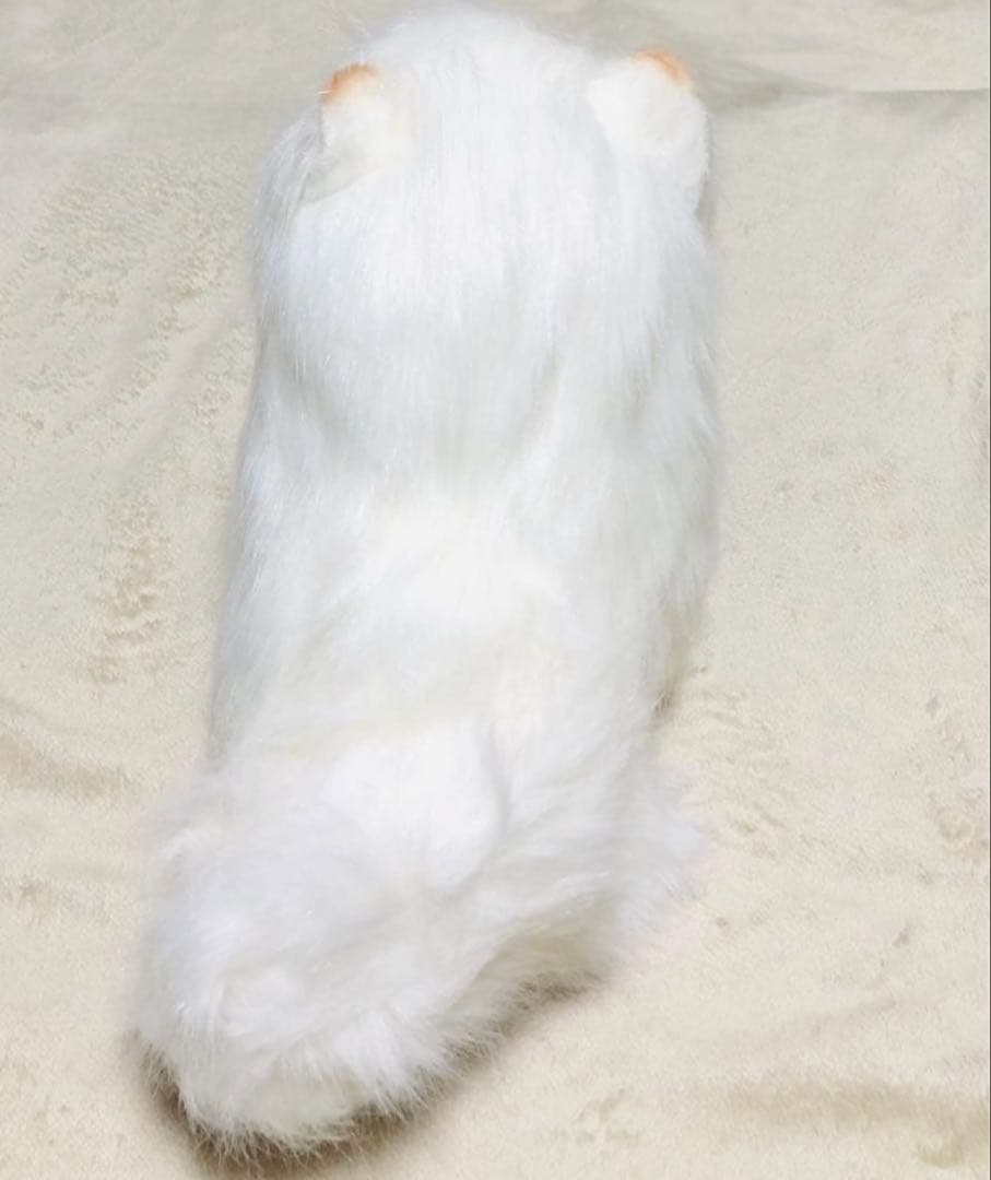 犬　三英　スピッツ　ポメラニアン　ぬいぐるみ　ホワイト