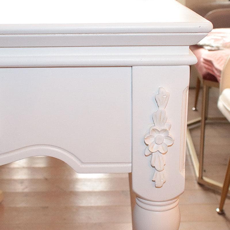 ハンプトン デスク 机 鍵付き 白家具 256-178