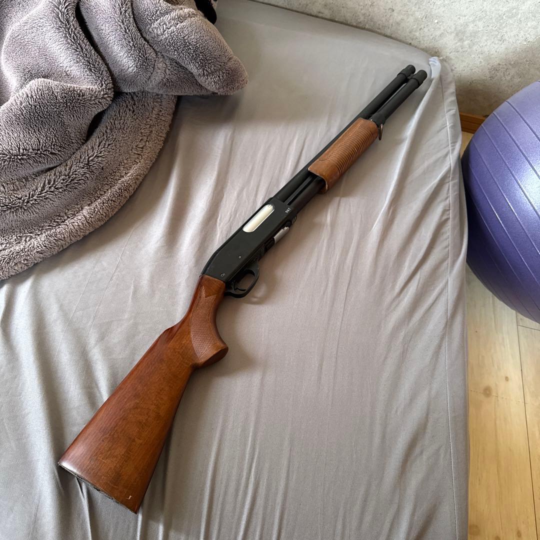 S&T ショットガン モデルガン 木製ストック m870