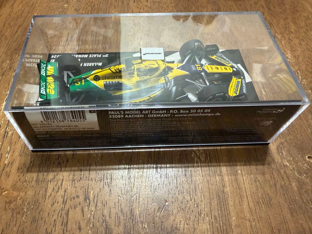 ミニチャンプス 1/43 マクラーレンMCL38 2024 モナコ
