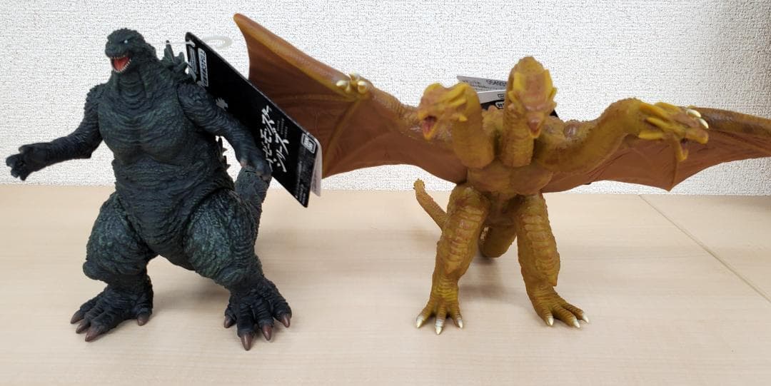 新品 ゴジラ＆キングギドラ ゴジラ・ザ・ライドver. 2体セット ムビモン