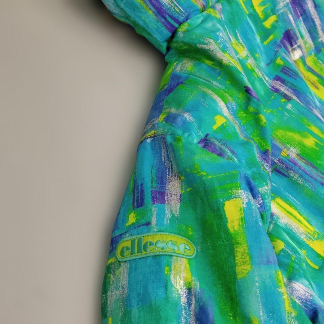 ellesse　エレッセ　スキーウエア 　上下セット　Lサイズ　グリーン　レトロ