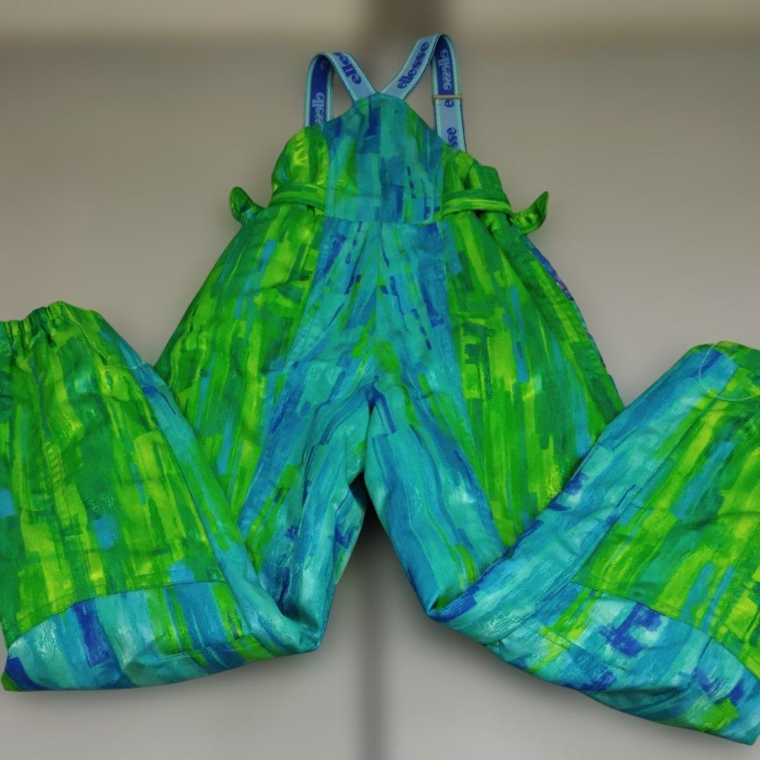 ellesse　エレッセ　スキーウエア 　上下セット　Lサイズ　グリーン　レトロ