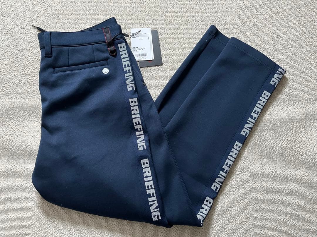 ブリーフィング ゴルフ ウェア メンズ ウォームサイドロゴライン スリムパンツ