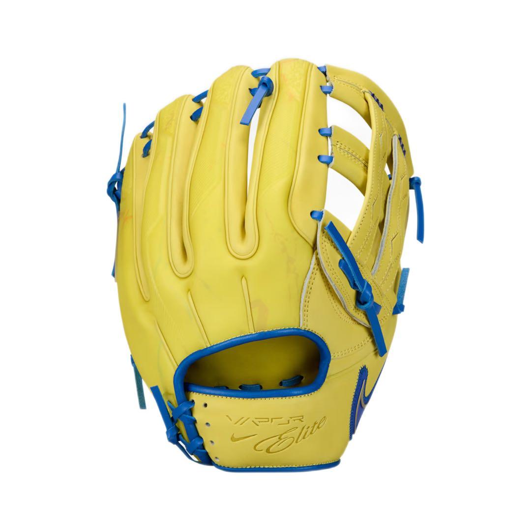 硬式グローブ ロナルド アクーニャ モデル イエロー ブルー ヴェイパーエリート
