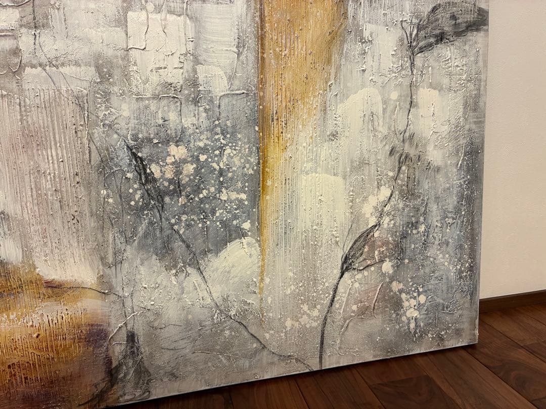 【値引き不可】BoConcept 抽象油彩画　デンマーク人画家　縦80×横100