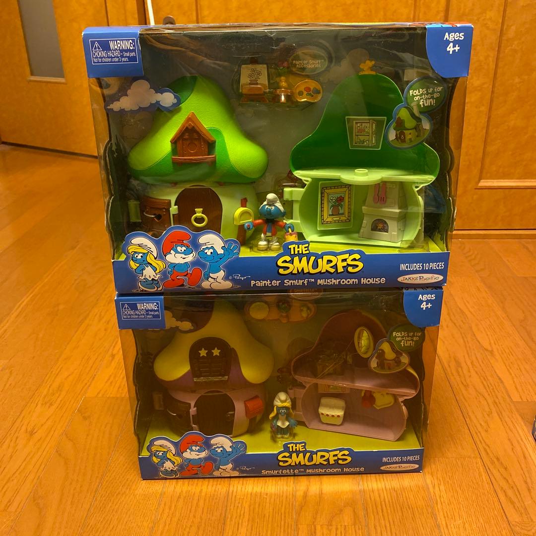 その他 The Smurfs Painter Smurf Mushroom House