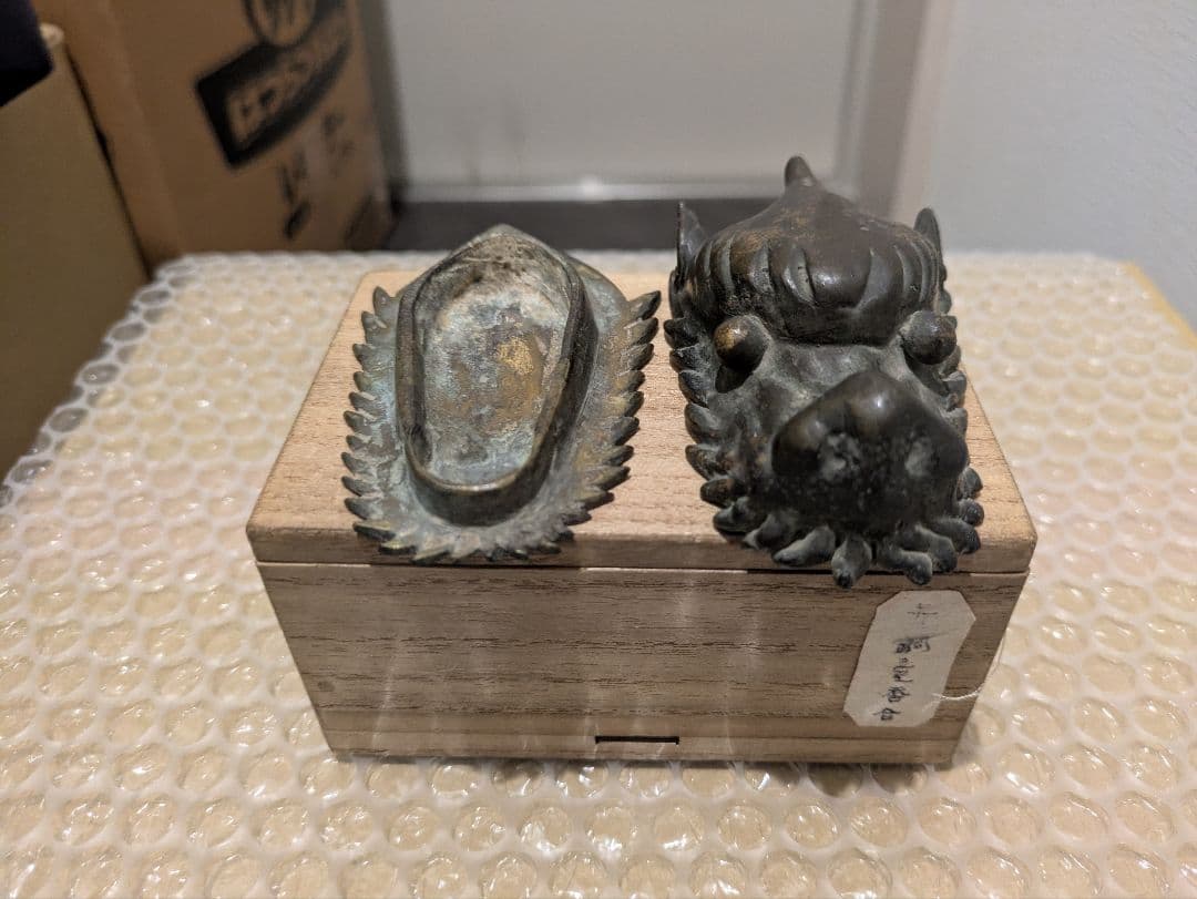珍品！　唐物　古銅龍頭香合　骨董　古美術　仏教美術　時代物