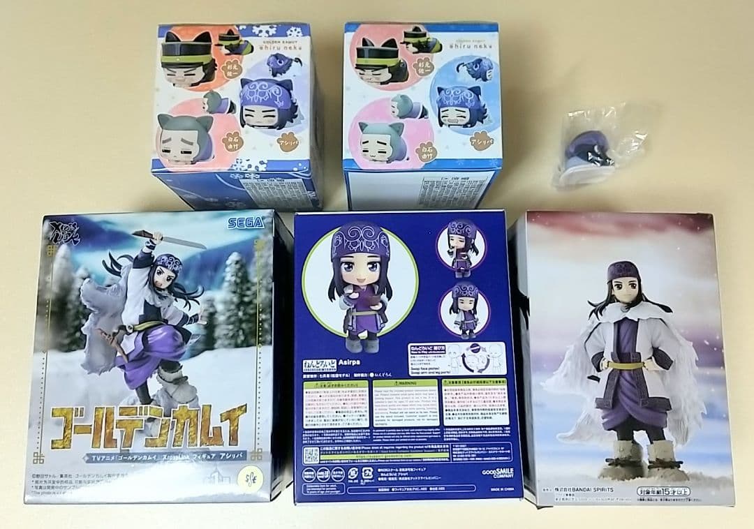 【アシㇼパ】6点セット　ねんどろいど　おひるねこ　ゴールデンカムイ　アシリパ