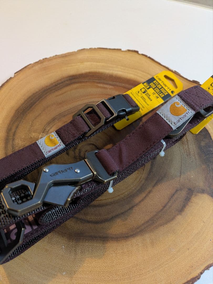 【NEW】Carhartt カーハート リード【L】＆首輪【M】赤ワイン 中型犬