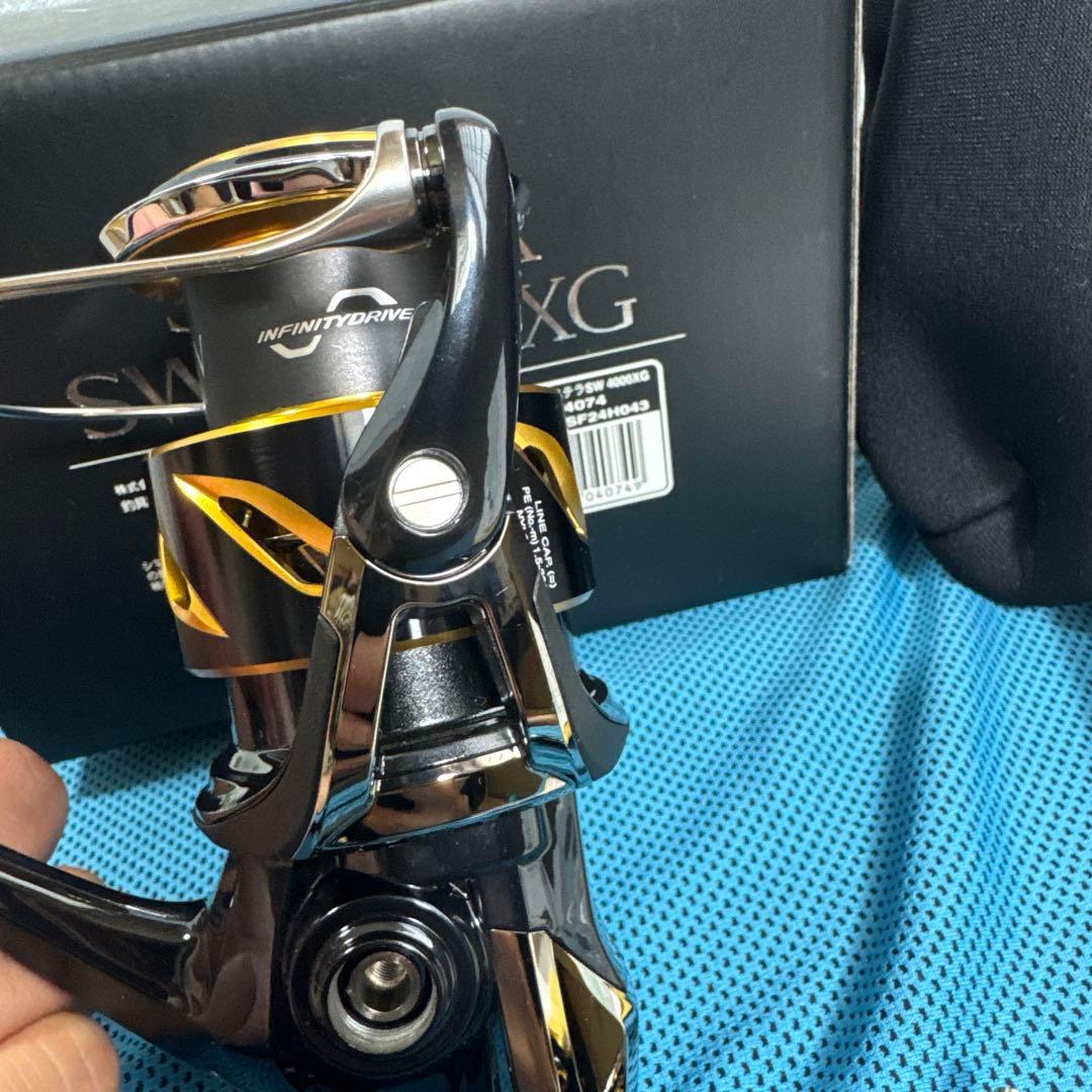 超美品　20ステラ　SW4000XG シマノ　ゴメクサス　ハンドル　セット