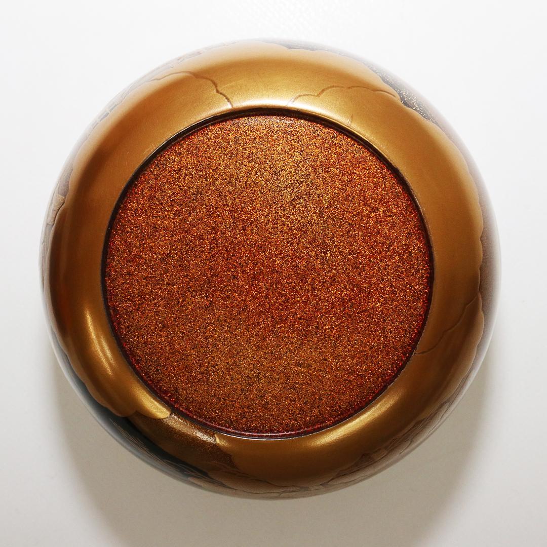 輪島塗　住吉 蒔絵 平棗 新出光峯 共箱