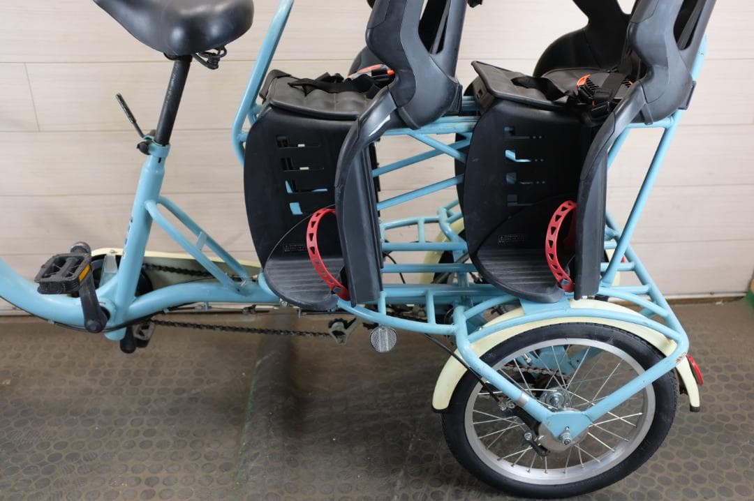 C78 )良品★OGK製　ふたこじてんしゃ　16インチ　3段　オートライト