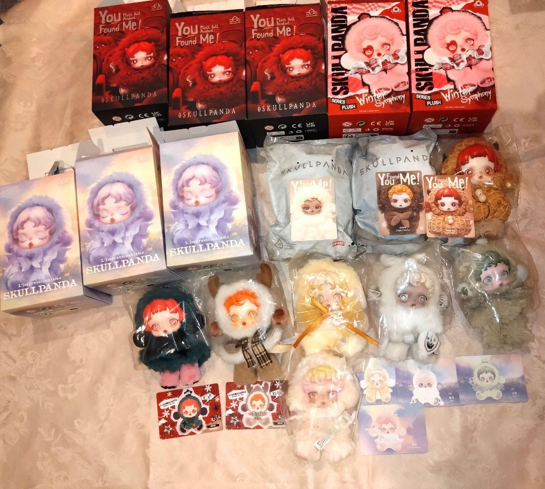 POPMART★スカルパンダ★シクレ込み９体★ぬいぐるみペンダント★花園