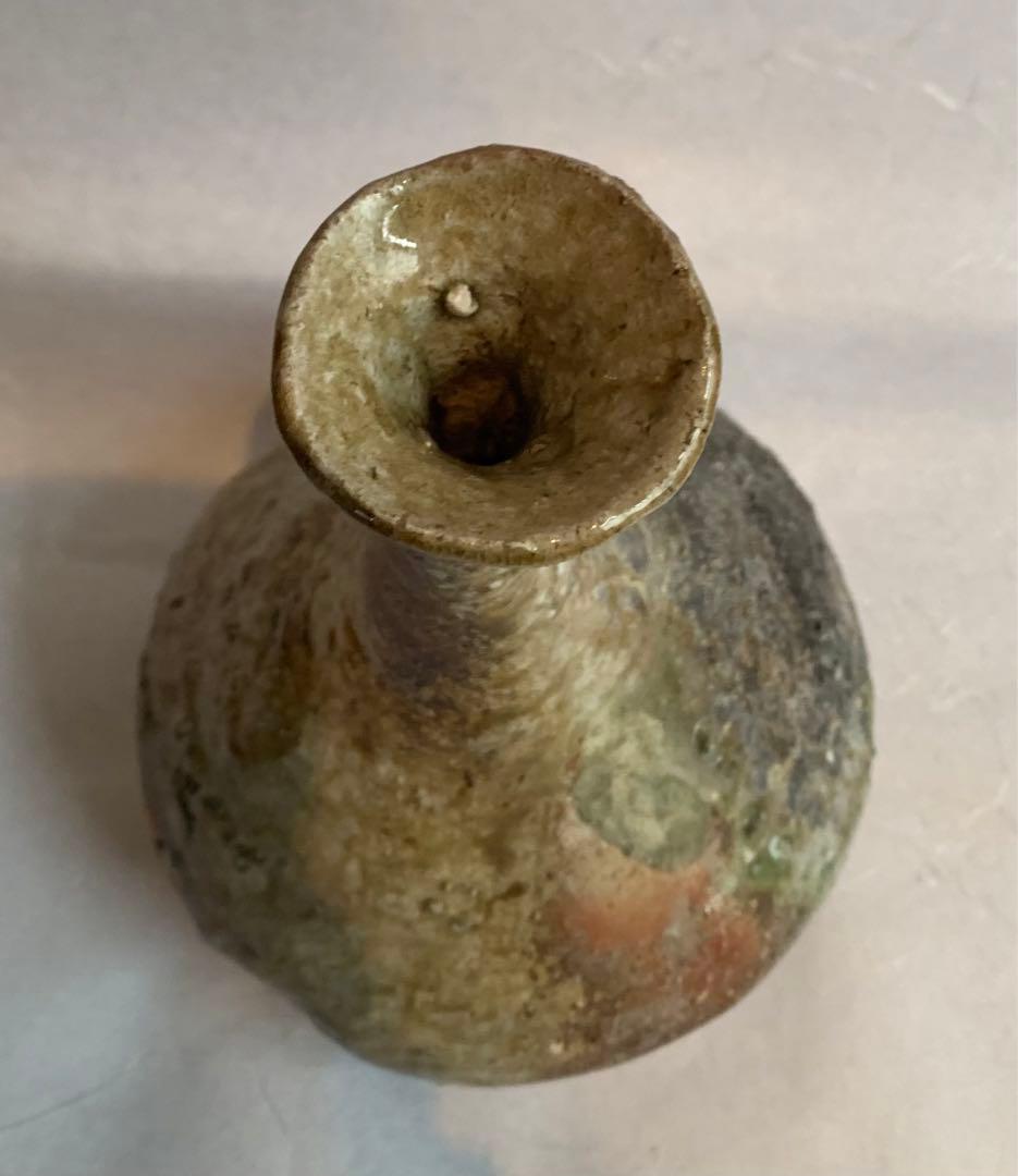 杉本貞光　信楽花入　寺垣外窯　共箱